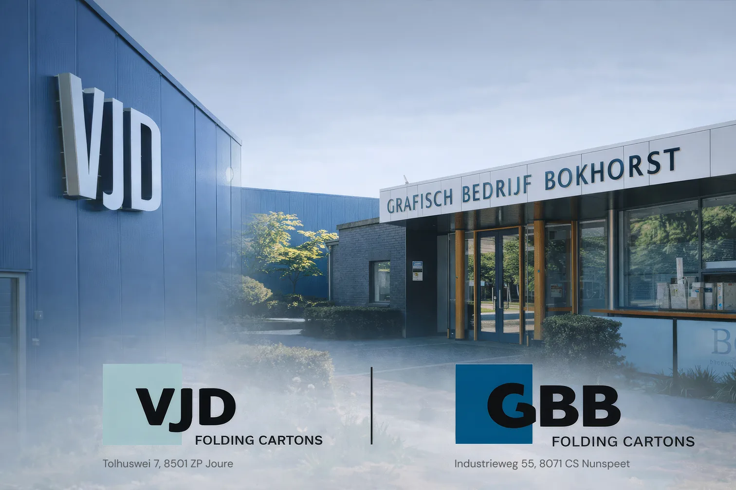 Grafisch Bedrijf Bokhorst — VJD Folding Cartons in Joure en GBB Folding Cartons in Nunspeet