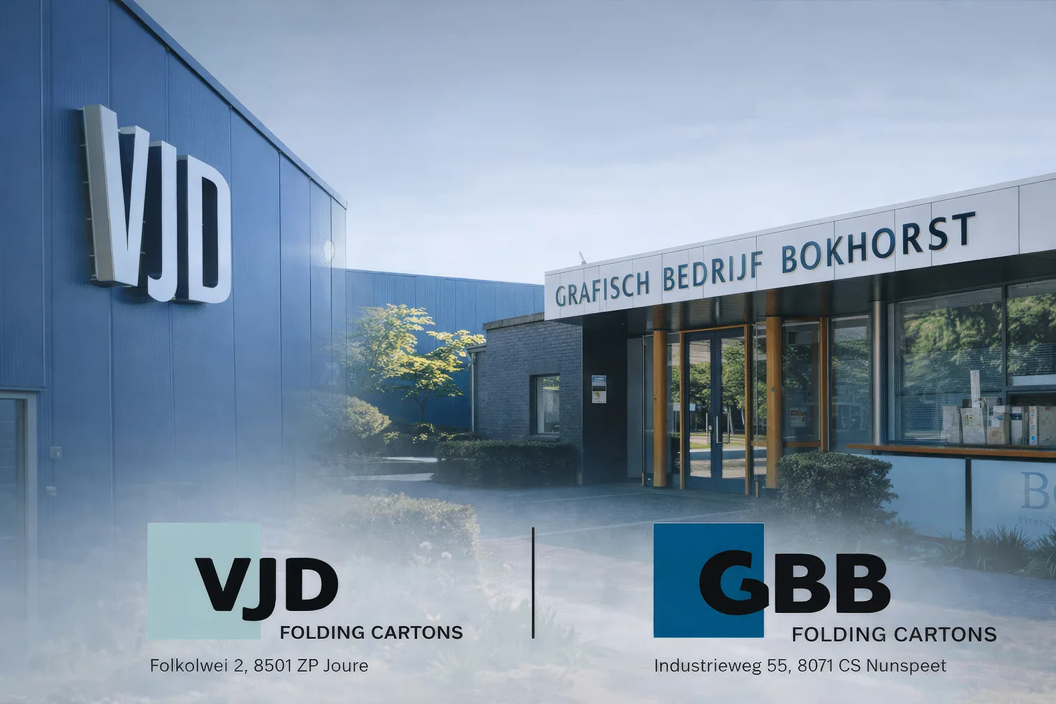 Grafisch Bedrijf Bokhorst — VJD Folding Cartons in Joure en GBB Folding Cartons in Nunspeet